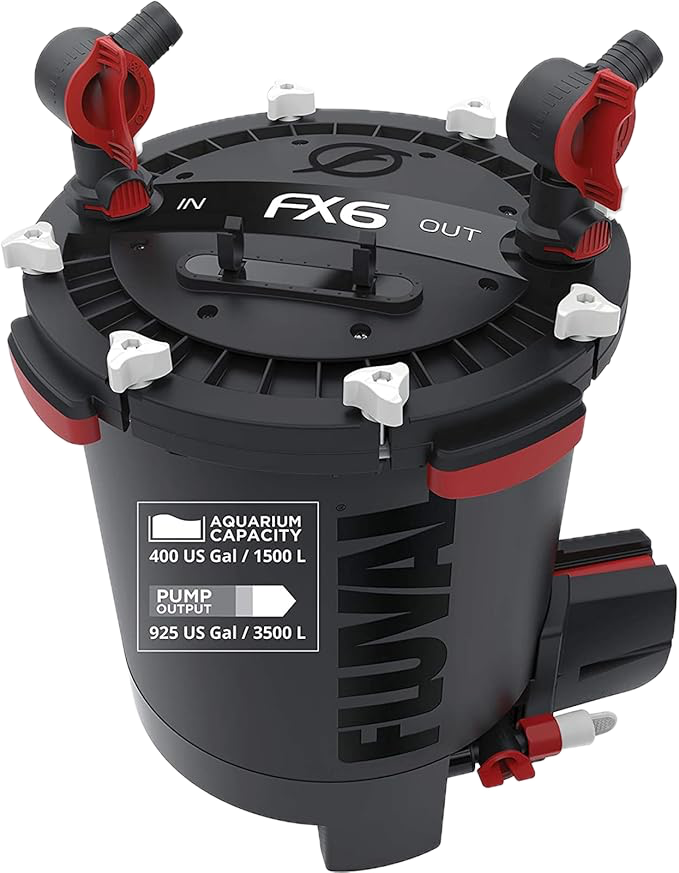 Fluval FX6 high performance canister filter for large aquariums up to 400 gallons