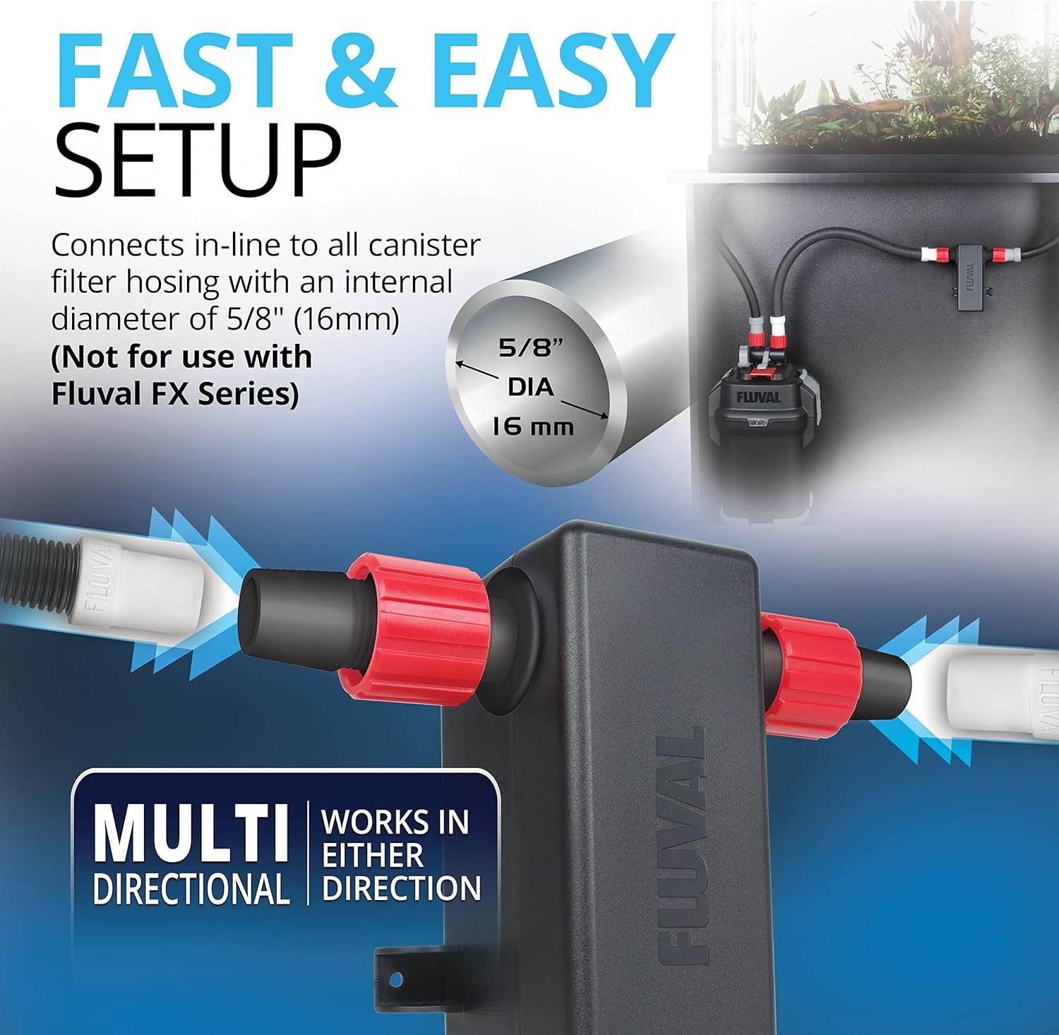 Fluval UVC clarifier attachment for aquarium filters